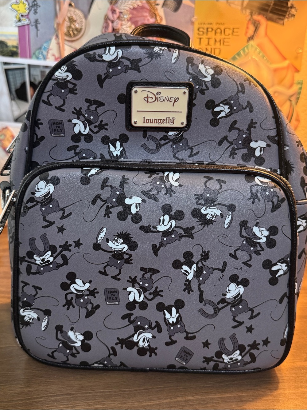 Loungefly Disney Plane crazy Mickey convertible backpack